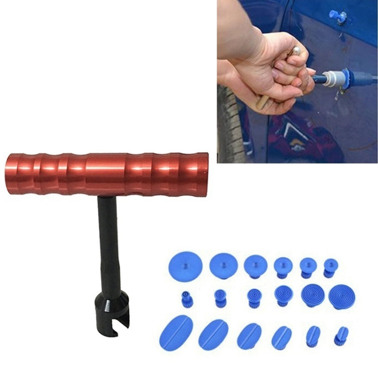 19 in 1 Auto Repair Body Tool Kit Paintless Dent Repair Hail Removal Small Red T Bar Slide Hammer Dent Repair Tool Kit - Sheet Metal Tools by PMC TechLife | Online Shopping South Africa | PMC TechLife | Buy Now Pay Later Mobicred