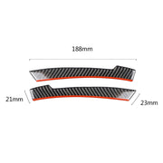 2 PCS Car Carbon Fiber Rearview Mirror Anti-collision Strip Protection Guards Trims Stickers for Mercedes-Benz