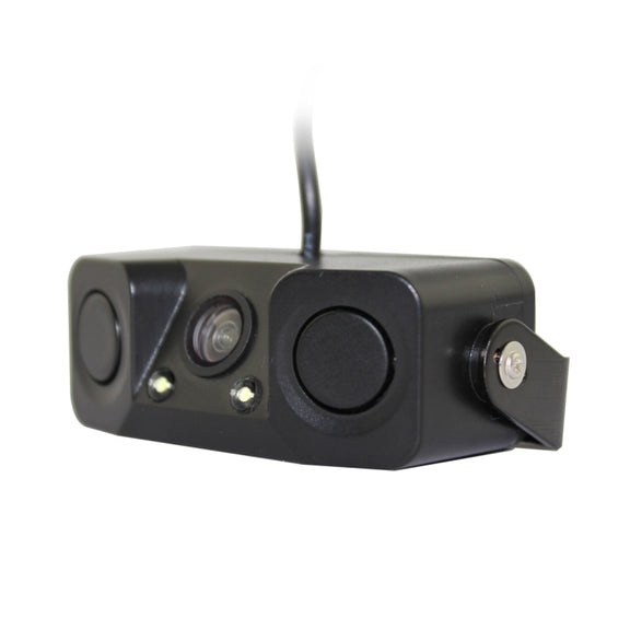 PZ-451 Car Camera LED Lights Parking Sensor 3 in 1  Night Vision Camera Monitor with Buzzer,DC 12V, 720 x 504 pixels,Lens Angle:120 degree