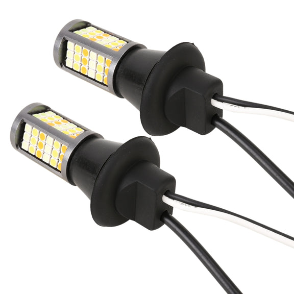 T20/7740 DC12V 3.7W 81 SMD-3030-LEDs Three Color Car DRL&Turn Light, Length: 2m