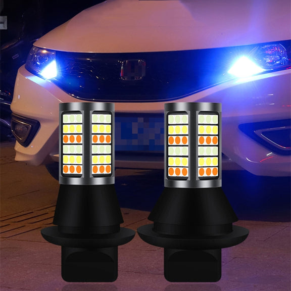 T20/7740 DC12V 3.7W 81 SMD-3030-LEDs Three Color Car DRL&Turn Light, Length: 2m