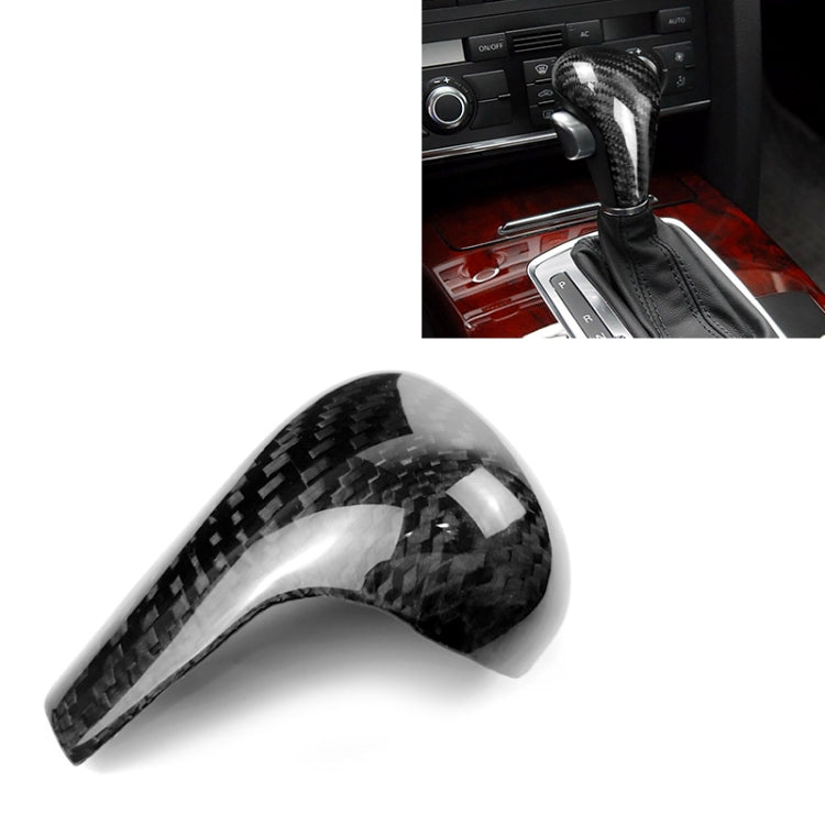 For Left Driving Universal Carbon Fiber Car Gear Shift Knob Modified Shifter Lever Knob for AUDI A4 / A5 / A6 / A7 / Q5 Q7 - Shift Knob by PMC TechLife | Online Shopping South Africa | PMC TechLife | Buy Now Pay Later Mobicred