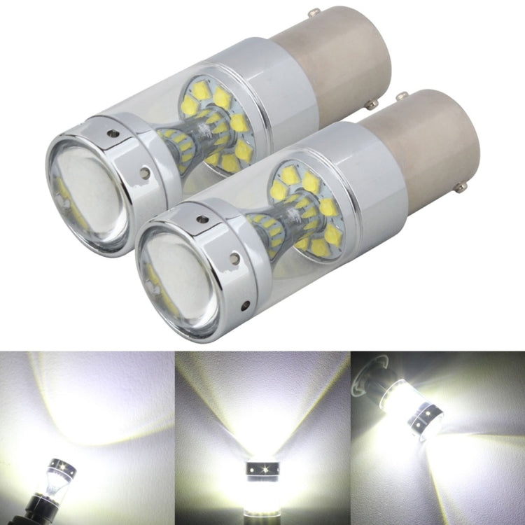 2 PCS 1157/BAY15D 60W Car Auto Brake Light with 12 XB-D Lamps, DC 12V(White Light) - free shipping - PMC TechLife - Order now!