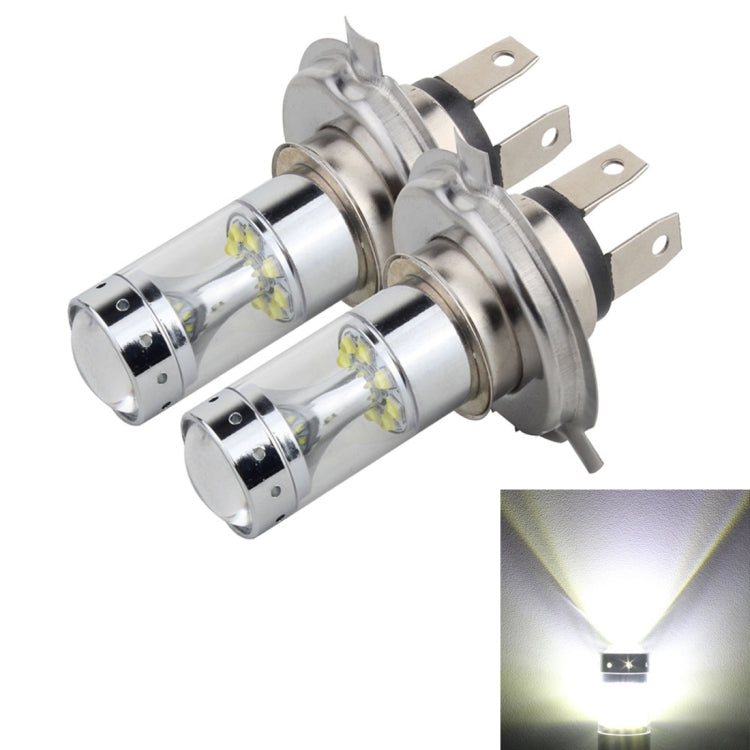 2 PCS H4 60W 1200 LM 6000K Car Fog Lights with 12 XB-D LED Lamps, DC 12V (White Light) - Fog / Driving Lights by PMC TechLife | Online Shopping South Africa | PMC TechLife | Buy Now Pay Later Mobicred