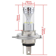 2 PCS H4 60W 1200 LM 6000K Car Fog Lights with 12 XB-D LED Lamps, DC 12V (White Light)
