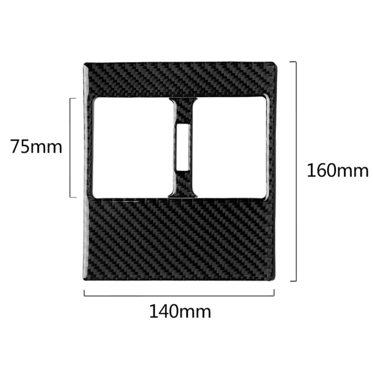 Car Carbon Fiber Rear Air Outlet Panel Decorative Sticker for Mercedes-Benz W204 2007-2013 - Car Interior Mouldings by PMC TechLife | Online Shopping South Africa | PMC TechLife | Buy Now Pay Later Mobicred
