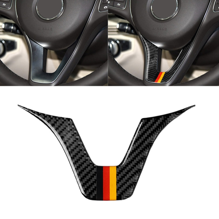 Car German Flag Carbon Fiber Steering Wheel Decorative Sticker for Mercedes-Benz - free shipping - PMc TechLife - Order now!