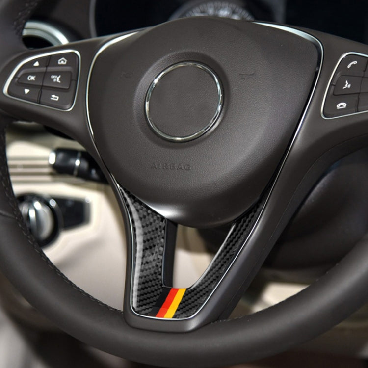 Car German Flag Carbon Fiber Steering Wheel Decorative Sticker for Mercedes-Benz - free shipping - PMc TechLife - Order now!