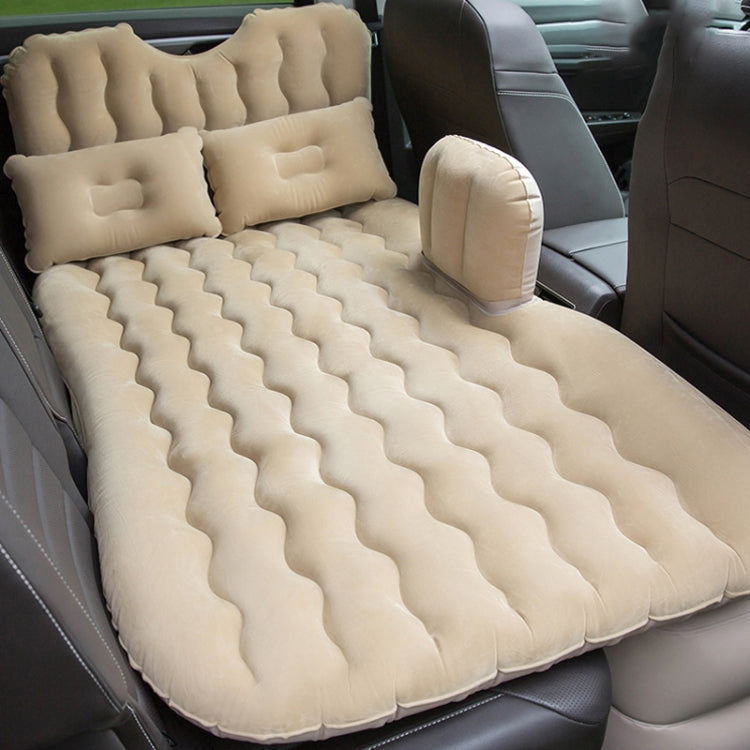 Universal Car Travel Inflatable Mattress Air Bed Camping Back Seat Couch, Size: 90 x 135cm(Beige) - Seat Accessories by PMC TechLife | Online Shopping South Africa | PMC TechLife | Buy Now Pay Later Mobicred