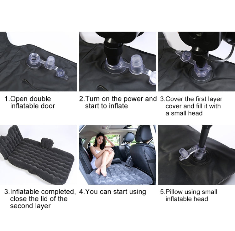 Universal Car Travel Inflatable Mattress Air Bed Camping Back Seat Couch, Size: 90 x 135cm(Beige) - Seat Accessories by PMC TechLife | Online Shopping South Africa | PMC TechLife | Buy Now Pay Later Mobicred