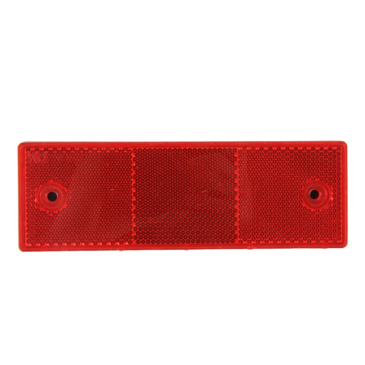 10 PCS Car Rear Bumper Warning Plastic Reflector and Sign(Red) - Reflective Material by PMC Jewellery | Online Shopping South Africa | PMC Jewellery | Buy Now Pay Later Mobicred