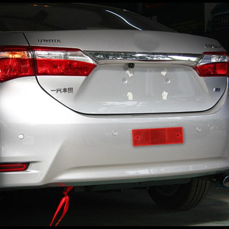 10 PCS Car Rear Bumper Warning Plastic Reflector and Sign(Red) - Reflective Material by PMC Jewellery | Online Shopping South Africa | PMC Jewellery | Buy Now Pay Later Mobicred