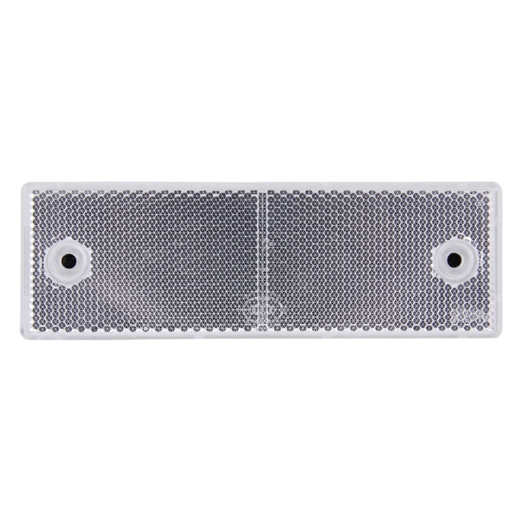 10 PCS Car Rear Bumper Warning Plastic Reflector and Sign(White) - Reflective Material by PMC TechLife | Online Shopping South Africa | PMC TechLife | Buy Now Pay Later Mobicred