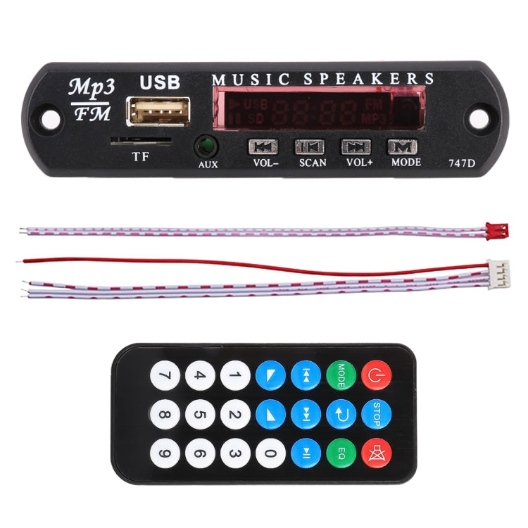 Car 12V Audio Bluetooth MP3 Player Decoder Board FM Radio TF USB 3.5 mm AUX, without Recording - Car MP3 & MP4 & MP5 by PMC TechLife | Online Shopping South Africa | PMC TechLife | Buy Now Pay Later Mobicred