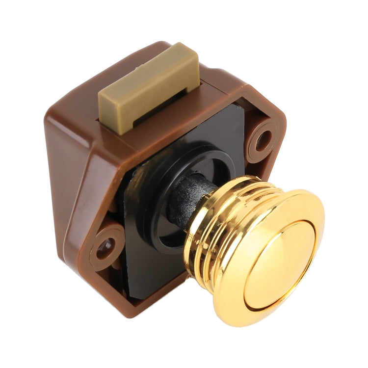 Press Type Drawer Cabinet Catch Latch Release Cupboard Door Stop Drawer Cabinet Locker for RV / Yacht / Furniture(Gold) - Locks & Hasps by PMC TechLife | Online Shopping South Africa | PMC TechLife | Buy Now Pay Later Mobicred