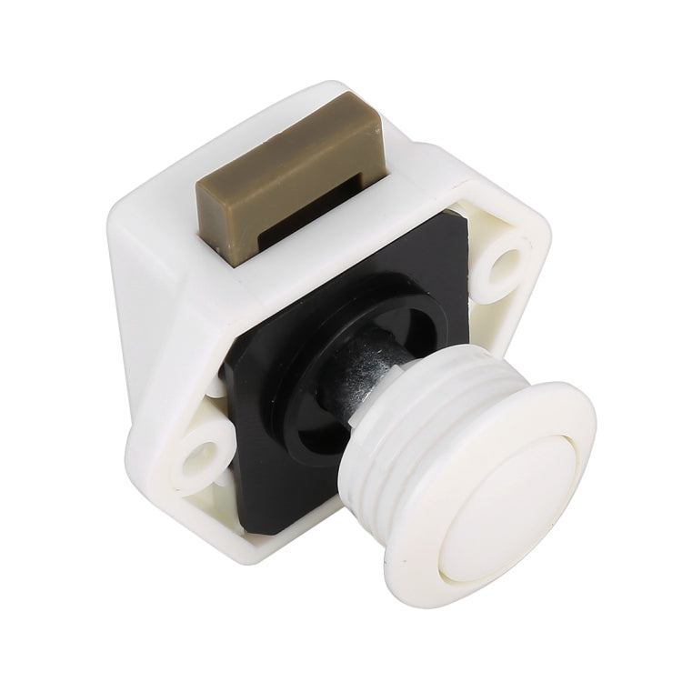 Press Type Drawer Cabinet Catch Latch Release Cupboard Door Stop Drawer Cabinet Locker for RV / Yacht / Furniture(White) - Locks & Hasps by PMC TechLife | Online Shopping South Africa | PMC TechLife | Buy Now Pay Later Mobicred