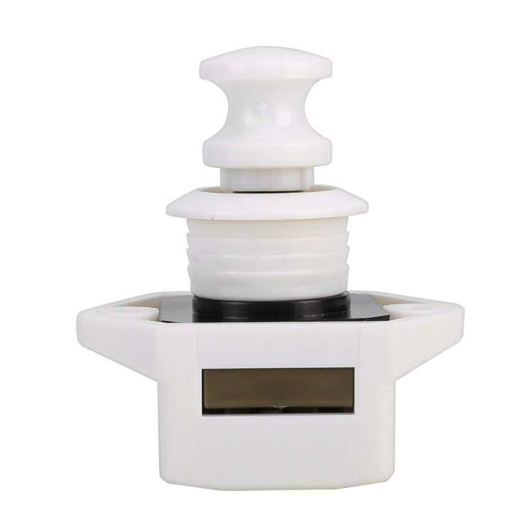Press Type Drawer Cabinet Catch Latch Release Cupboard Door Stop Drawer Cabinet Locker for RV / Yacht / Furniture(White) - Locks & Hasps by PMC TechLife | Online Shopping South Africa | PMC TechLife | Buy Now Pay Later Mobicred