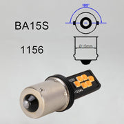 2 PCS 1156 DC9-16V / 3.5W Car Auto Turn Lights 12LEDs SMD-ZH3030 Lamps, with Constant Current(Yellow Light)
