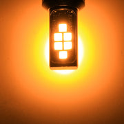 2 PCS 1156 DC9-16V / 3.5W Car Auto Turn Lights 12LEDs SMD-ZH3030 Lamps, with Constant Current(Yellow Light)