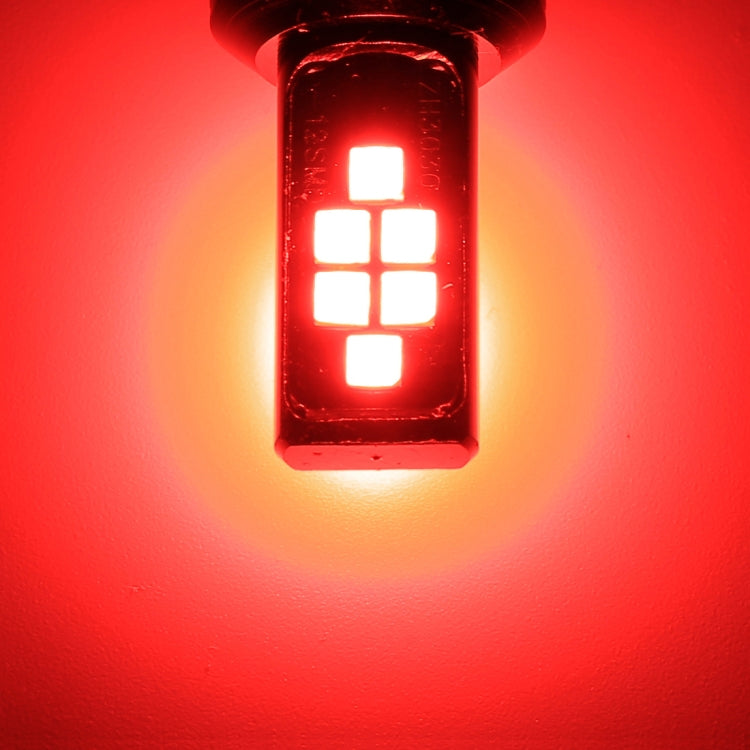 2 PCS 1157 DC9-16V / 3.5W Car Auto Brake Lights 12LEDs SMD-ZH3030 Lamps, with Constant Current(Red Light) - Brake Lights by PMC TechLife | Online Shopping South Africa | PMC TechLife | Buy Now Pay Later Mobicred