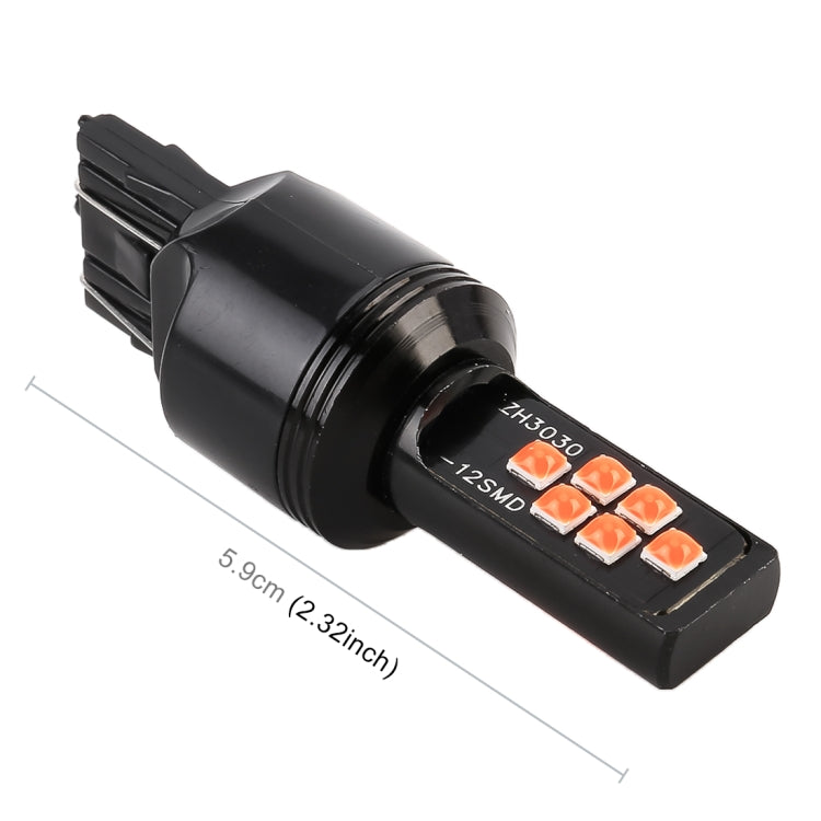 2 PCS 7443 DC9-16V / 3.5W Car Auto Brake Lights 12LEDs SMD-ZH3030 Lamps, with Constant Current(Red Light) - Brake Lights by PMC TechLife | Online Shopping South Africa | PMC TechLife | Buy Now Pay Later Mobicred