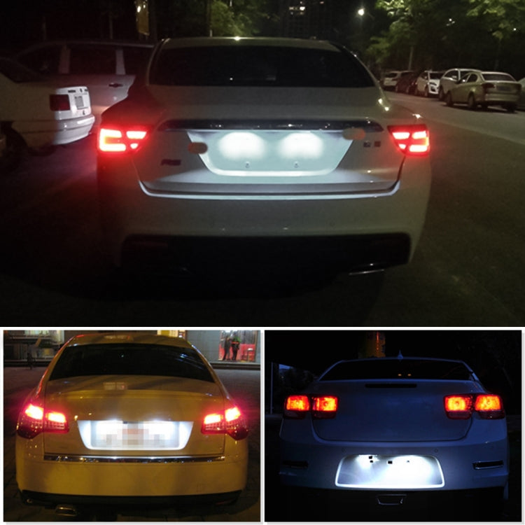 2 PCS DC12V / 1.5W/ 6000K / 100LM Car LED License Plate Light 18LEDs SMD-3528 Lamps for Lexus(White Light) - License Plate Lights by PMC TechLife | Online Shopping South Africa | PMC TechLife | Buy Now Pay Later Mobicred