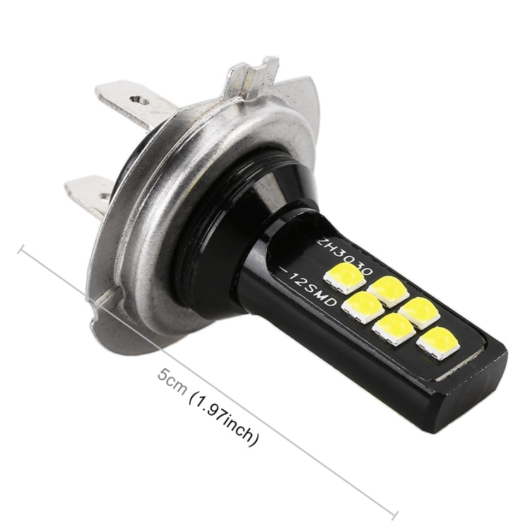 2 PCS H7 DC9-16V / 3.5W / 6000K / 320LM Car Auto Fog Light 12LEDs SMD-ZH3030 Lamps, with Constant Current (White Light) - Fog / Driving Lights by PMC TechLife | Online Shopping South Africa | PMC TechLife