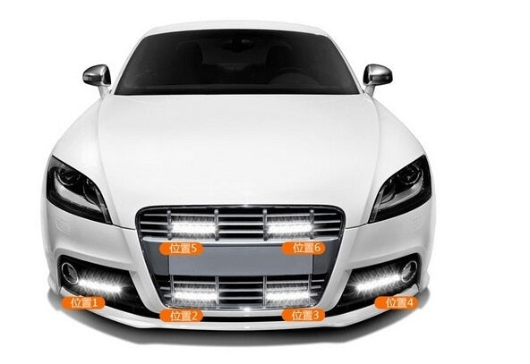 2 PCS LD-008 5730-9SMD 15W 1500 LM 7000K White Light  Daytime Running Light.DC 12V - Running Lights by PMC TechLife | Online Shopping South Africa | PMC TechLife | Buy Now Pay Later Mobicred