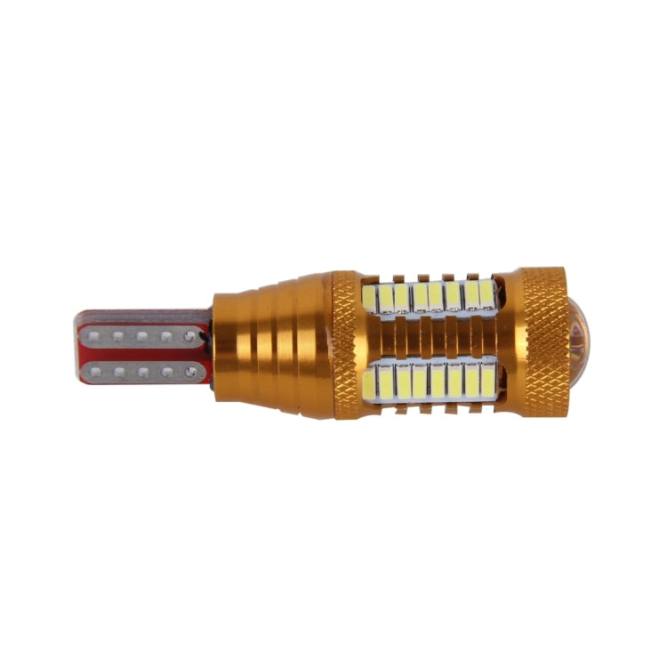 2 PCS  T15-4014-32SMD + 1 5W 650LM White Light LED Decode Car Clearance Lights Lamp, DC12V���Gold���