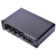 A933 Mini Karaoke Machine System Sound Mixer Amplifier for PC / TV / Mobile Phones, Support RCA in / 2 Channel Mic in(Black)