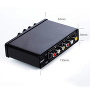 A933 Mini Karaoke Machine System Sound Mixer Amplifier for PC / TV / Mobile Phones, Support RCA in / 2 Channel Mic in(Black)