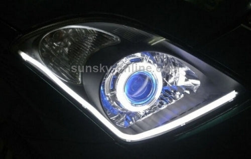 2 PCS 12V Car Daytime Running Lights Soft Article Lamp, White + Yellow Light, Length: 85cm - Running Lights by PMC TechLife | Online Shopping South Africa | PMC TechLife | Buy Now Pay Later Mobicred