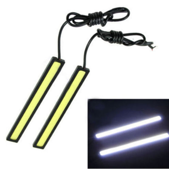 2 PCS 6W 400 LM 6000K DRL COB White Light Bar Car Light Source Water-resistant Daytime Running Lights, DC 12V