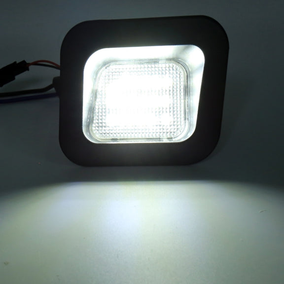 2 PCS DC12V / 2W / 6000K / 120LM Car LED License Plate Light 18LEDs SMD-3528 Lamps for Dodge, White Light