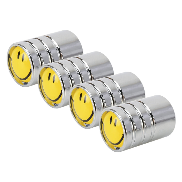 4 PCS Smile Pattern Gas Cap Mouthpiece Cover Gas Cap Tire Cap Car Motor Bicycle Tire Valve Caps - Tire Valve Caps by PMC TechLife | Online Shopping South Africa | PMC TechLife | Buy Now Pay Later Mobicred