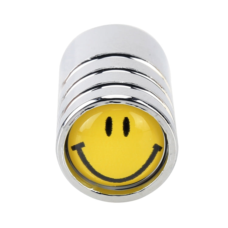 4 PCS Smile Pattern Gas Cap Mouthpiece Cover Gas Cap Tire Cap Car Motor Bicycle Tire Valve Caps - Tire Valve Caps by PMC TechLife | Online Shopping South Africa | PMC TechLife | Buy Now Pay Later Mobicred