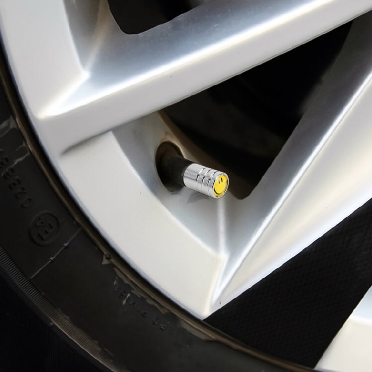 4 PCS Smile Pattern Gas Cap Mouthpiece Cover Gas Cap Tire Cap Car Motor Bicycle Tire Valve Caps - Tire Valve Caps by PMC TechLife | Online Shopping South Africa | PMC TechLife | Buy Now Pay Later Mobicred