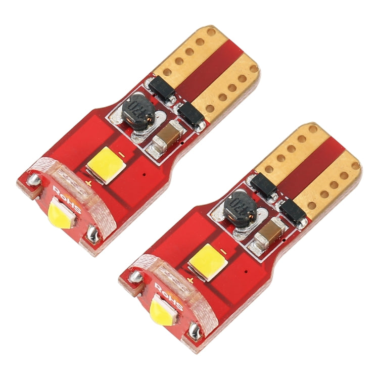 2 PCS T10 / W5W / 168 / 194 DC12V / 1.6W / 6000K / 130LM 3LEDs SMD-3030 Car Red Board Clearance Light (White Light) - Clearance Lights by PMC TechLife | Online Shopping South Africa | PMC TechLife | Buy Now Pay Later Mobicred