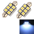 10 PCS 36mm DC12V / 2W / 7000K / 80LM 6LEDs SMD-5050 Car Reading Lamp(White Light) - Dome Lights by PMC TechLife | Online Shopping South Africa | PMC TechLife | Buy Now Pay Later Mobicred