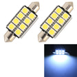 10 PCS 41mm DC12V / 2W / 7000K / 80LM 8LEDs SMD-5050 Car Reading Lamp(White Light) - Dome Lights by PMC TechLife | Online Shopping South Africa | PMC TechLife | Buy Now Pay Later Mobicred