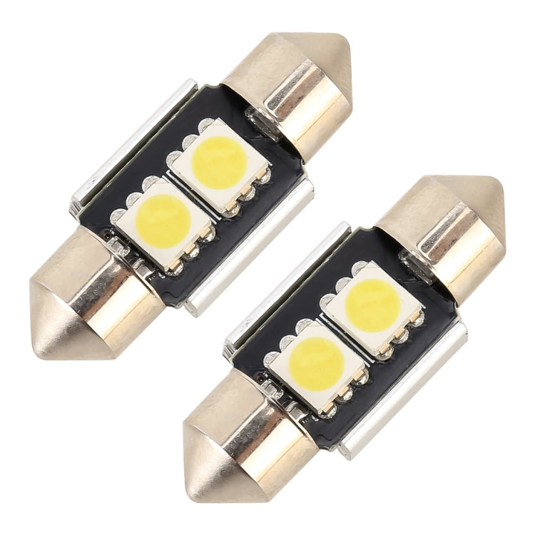 10 PCS 31mm DC12V / 1.7W / 7000K / 70LM 2LEDs SMD-5050 Car Reading Lamp(White Light) - Dome Lights by PMC TechLife | Online Shopping South Africa | PMC TechLife | Buy Now Pay Later Mobicred