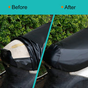 Water-resistant Motorcycle Black Leather Seat Cover Prevent Bask In Seat Scooter Cushion Protect, Size: L, Length: 55-60cm; Width: 25-35cm