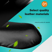 Water-resistant Motorcycle Black Leather Seat Cover Prevent Bask In Seat Scooter Cushion Protect, Size: L, Length: 55-60cm; Width: 25-35cm