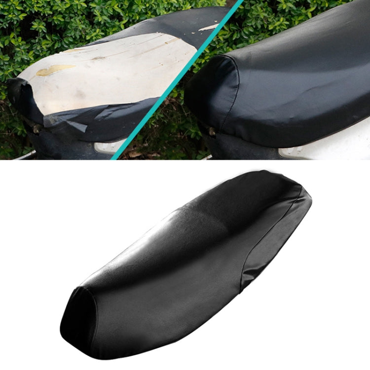 Waterproof Motorcycle Black Leather Seat Cover Prevent Bask In Seat Scooter Cushion Protect, Size: XL, Length: 61-65cm; Width: 27-38cm - Seat Covers by PMC TechLife | Online Shopping South Africa | PMC TechLife | Buy Now Pay Later Mobicred