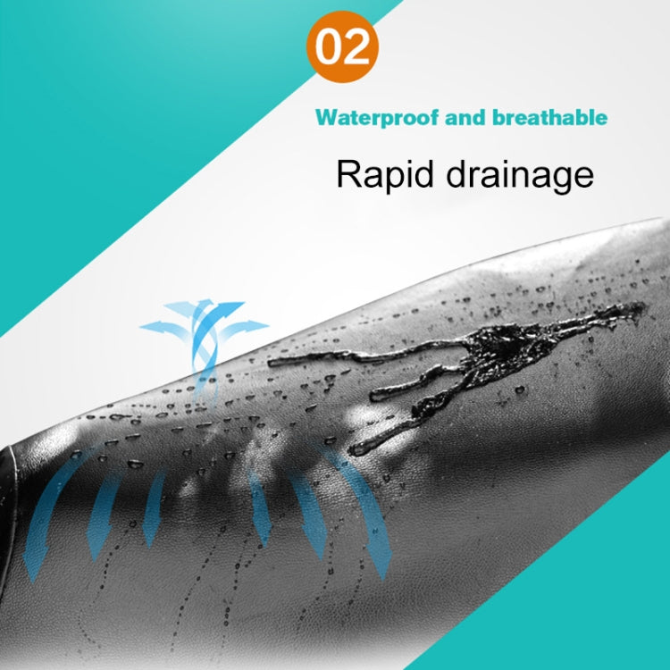 Waterproof Motorcycle Black Leather Seat Cover Prevent Bask In Seat Scooter Cushion Protect, Size: XL, Length: 61-65cm; Width: 27-38cm - Seat Covers by PMC TechLife | Online Shopping South Africa | PMC TechLife | Buy Now Pay Later Mobicred