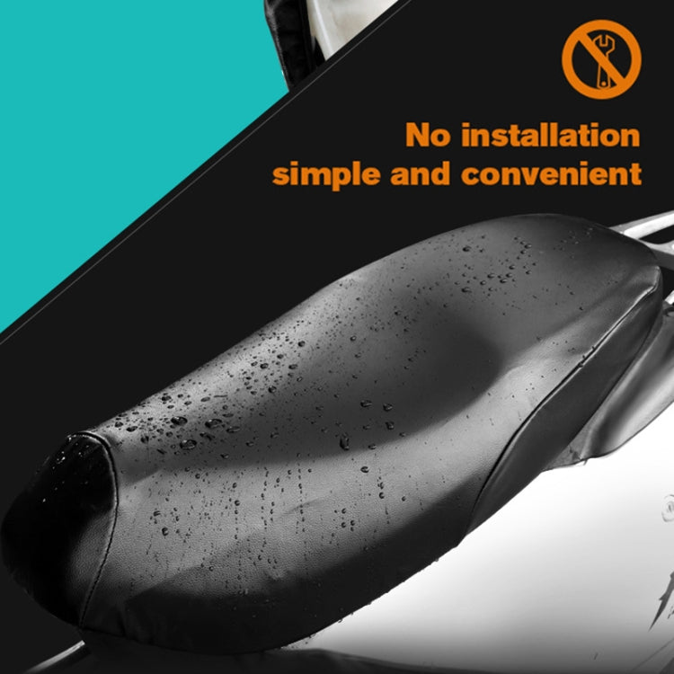 Waterproof Motorcycle Black Leather Seat Cover Prevent Bask In Seat Scooter Cushion Protect, Size: XL, Length: 61-65cm; Width: 27-38cm - Seat Covers by PMC TechLife | Online Shopping South Africa | PMC TechLife | Buy Now Pay Later Mobicred