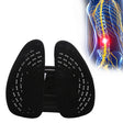Car Lumbar Support Office Seat Belt Backrest Double Cushion Car Home Massage Lumbar Ice Silk Pillow (Black) - Seat Accessories by PMC TechLife | Online Shopping South Africa | PMC TechLife | Buy Now Pay Later Mobicred