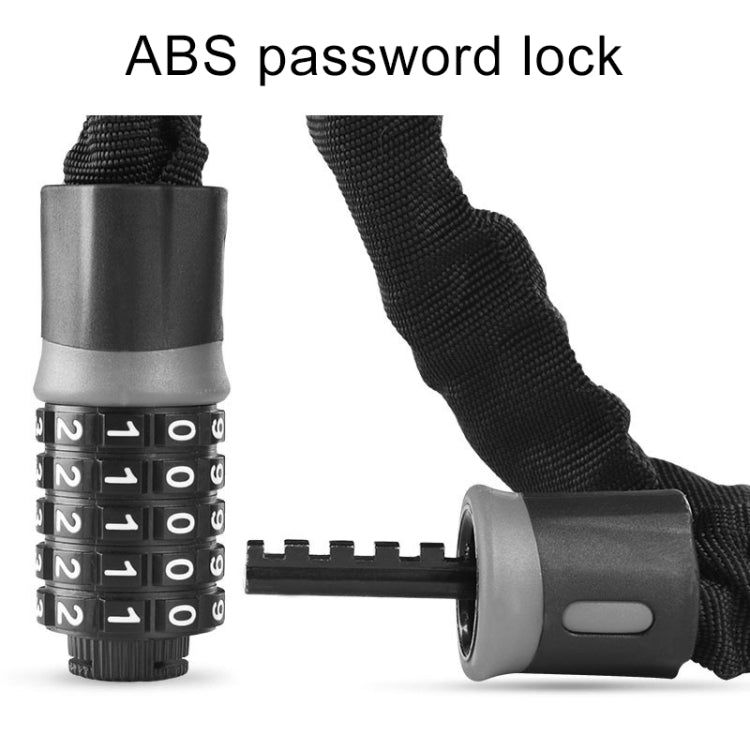 Motorcycles / Bicycle Chain Lock 5 Digit Password Anti-theft Password Lock, Length: 0.9m - Theft Protection by PMc TechLife | Online Shopping South Africa | PMc TechLife | Buy Now Pay Later Mobicred