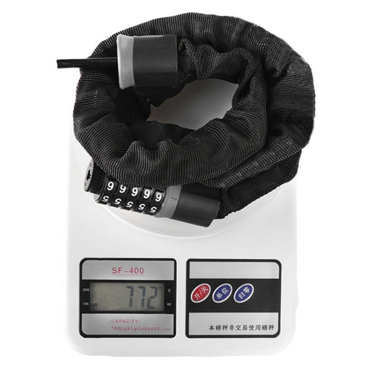 Motorcycles / Bicycle Chain Lock 5 Digit Password Anti-theft Password Lock, Length: 0.9m - Theft Protection by PMc TechLife | Online Shopping South Africa | PMc TechLife | Buy Now Pay Later Mobicred