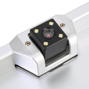 JX-9488 720x540 Effective Pixel NTSC 60HZ CMOS II Universal Water-resistant Car Rear View Backup Camera with 2W 80LM 5000K White Light 4LED Lamp, DC 12V, Wire Length: 4m(Silver)